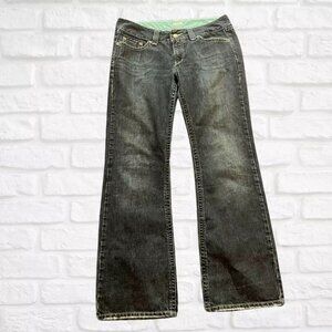 Halogen Distressed Denim Jeans, Size 10, Low Rise Y2K Vintage Early 2000s Style